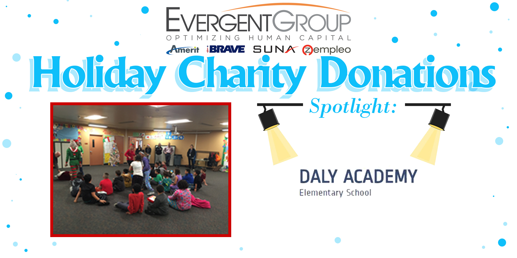 Holiday Chairty Donation Daly Academy